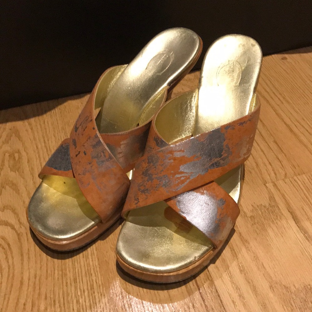 Authentic Just Cavalli vintage slide heels!
